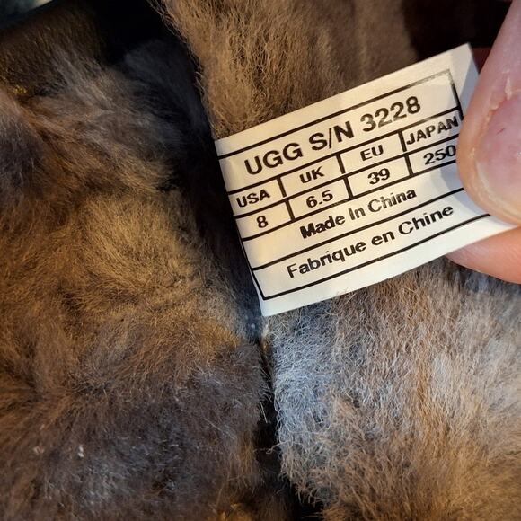 Ugg Belcloud duck boot tall black 8 leather lace up boots warm winter insulated - Picture 6 of 9